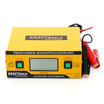 Kraft&Dele KD1919 mikroprocesorová nabíječka 10A 6/8/12/14/16/24V LCD