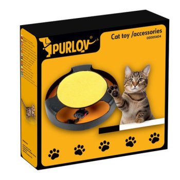 PURLOV 5404 Hračka pro kočku kolečko s myší