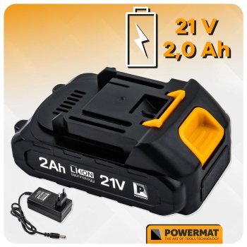 POWERMAT PM-WA-21V-2M Vrtací aku šroubovák 21V 2Ah