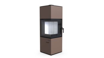 Krbová kamna DEFRO HOME QUADROOM - červená