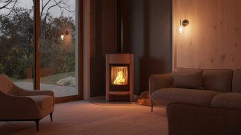 HS FLAMINGO krbová kamna MASTERFLAMME Grande I - krémová