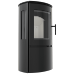 KRATKI krbová kamna FALCON View - černá