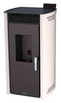 Peletová kamna s výměníkem Bronpi NOA HYDRO, 16 kW, slonovina