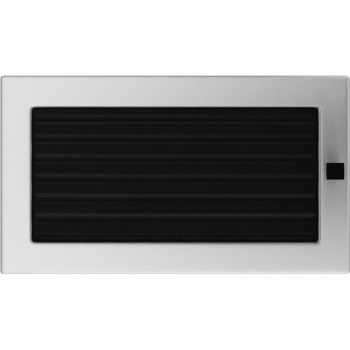 Krbová mřížka 17x30 BASIC broušený nerez s žaluzií