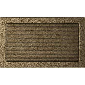 Krbová mřížka 22x37 BASIC staré zlato s žaluzií