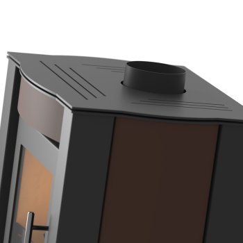 HS FLAMINGO krbová kamna AMOS - hnědá sametová