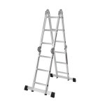 Multifunkční hliníkový žebřík s plošinou KRAFT&DELE KD4070, 4×3, 346 cm