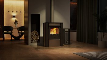 HS FLAMINGO krbová kamna AMOS - šedá