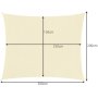 GARDLOV 23163 Stínová plachta 3x2 m béžová