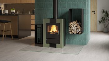 HS FLAMINGO krbová kamna ESPO I - olivová