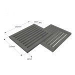 210x263 mm litinový rošt