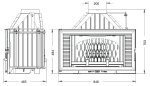 INVICTA krbová vložka 800 Horizontal 9284-75 s klapkou