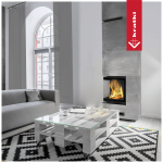 KRATKI krbová vložka VN 480/480 BS, levé prosklení s výsuvem