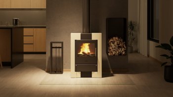 HS FLAMINGO krbová kamna ESPO II - Krémová