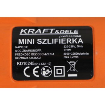 Kraft&Dele KD10245 přímá minibruska s příslušenstvím 235ks 270W
