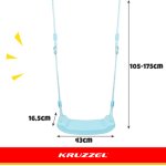 Plastová houpačka KRUZZEL 25446, modrá