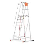 Higher hliníkový skladový žebřík 8 stupňů 81PRO S-8107