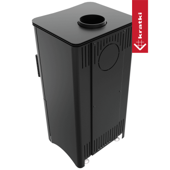 KRATKI krbová kamna KOZA K5 s úložným prostorem - černá