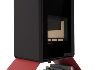 HS FLAMINGO krbová kamna DELUXE SENAI - červená