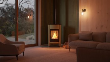 Krbová kamna MASTERFLAMME ® Grande I, olivová