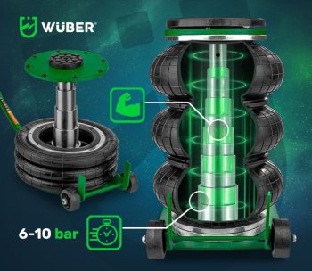 WUBER Pneumatický měchový zvedák 6T W22006