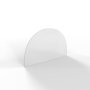 HS Flamingo sklo pod kamna - Oblouk 700x450 mm / R350 / 6 mm