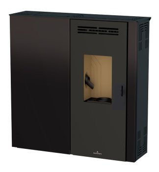 Peletová kamna Bronpi LUPE, 8 kW, černá