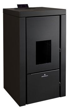 Peletová kamna s výměníkem Bronpi CARLOTA, 20 kW, černá