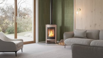 HS FLAMINGO krbová kamna MASTERFLAMME Medie I - krémová