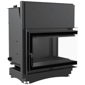 KRATKI Krbová vložka ZUZIA PW 15 BS DECO s výměníkem, pravé prosklení