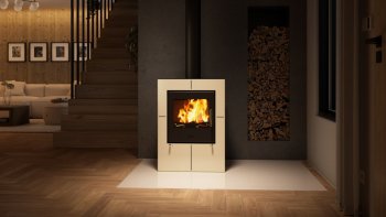 HS FLAMINGO krbová kamna EVENES - krémová