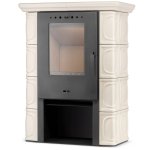 Kachlová kamna FLAMA ELDUR ECO, 6 kW, cappuccino