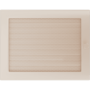 Krbová mřížka 22x30 BASIC krémová s žaluzií