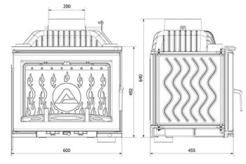 KAWMET krbová vložka W17 Decor ECO - 12,3 kW