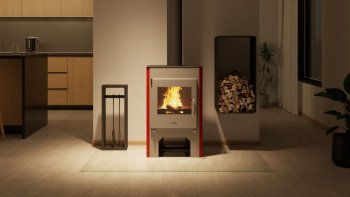 HS FLAMINGO krbová kamna ESPO III červená