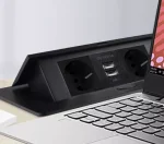 IZOXIS 21446 Dvojitá zásuvka ukrytá v desce stolu s USB