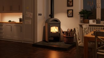 HS FLAMINGO krbová kamna MELAND - béžová