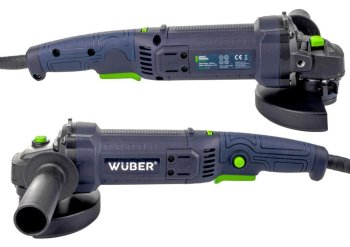 WUBER Úhlová bruska 1600W 125mm + 10 kotoučů W27474