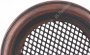 Krbová mřížka kulatá 160mm měděná patina