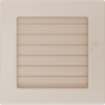 Krbová mřížka 17x17 BASIC krémová s žaluzií