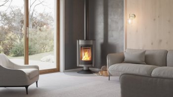 HS FLAMINGO krbová kamna MASTERFLAMME Medie II - šedá