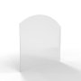 HS Flamingo sklo pod kamna - Oblouk 1000x1000 mm / R725 / 6 mm