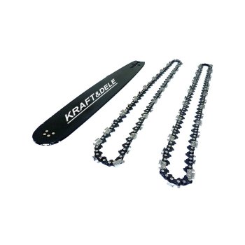 Kraft&Dele KD10151 vodící lišta + 2 řetězy 38cm 15"