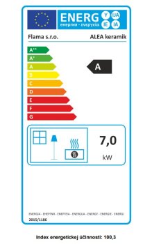 FLAMA kachlová kamna ALEA ECO - medová