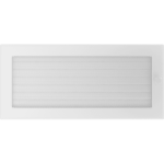 Krbová mřížka 17x37 BASIC bílá s žaluzií