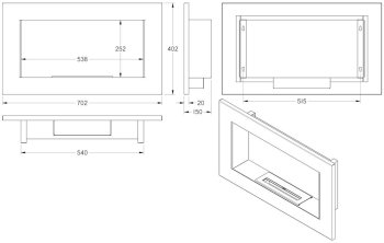 UNIFLAM biokrb 70x40cm white s dvojitou bio vložkou