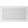 Krbová mřížka 17x30 BASIC bílá s žaluzií
