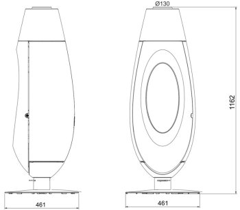 INVICTA krbová kamna OVATIO antracite 6149-04