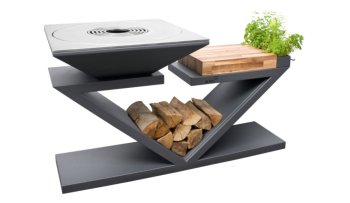 ARTISS Zahradní gril G5 Grafit s deskou z nerezové potravinářské oceli