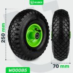 Kolo ke kolečku s duší Wuber W00085, 10", nosnost 100 kg